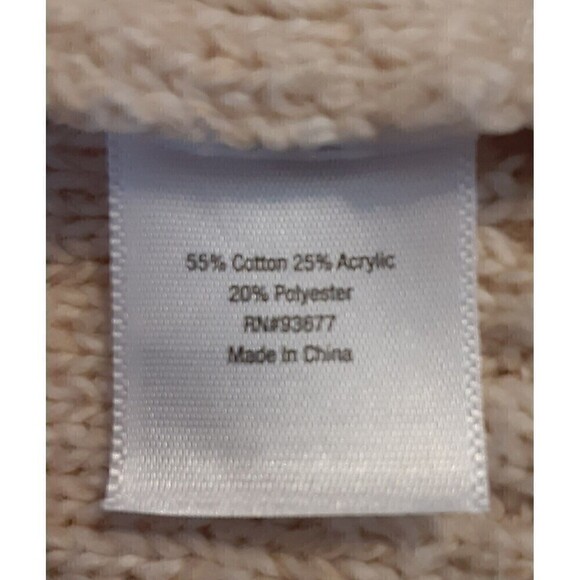 St. John's Bay Women's Open Front Long Sleeve Cardigan w/Fringe Size Large - Picture 7 of 8